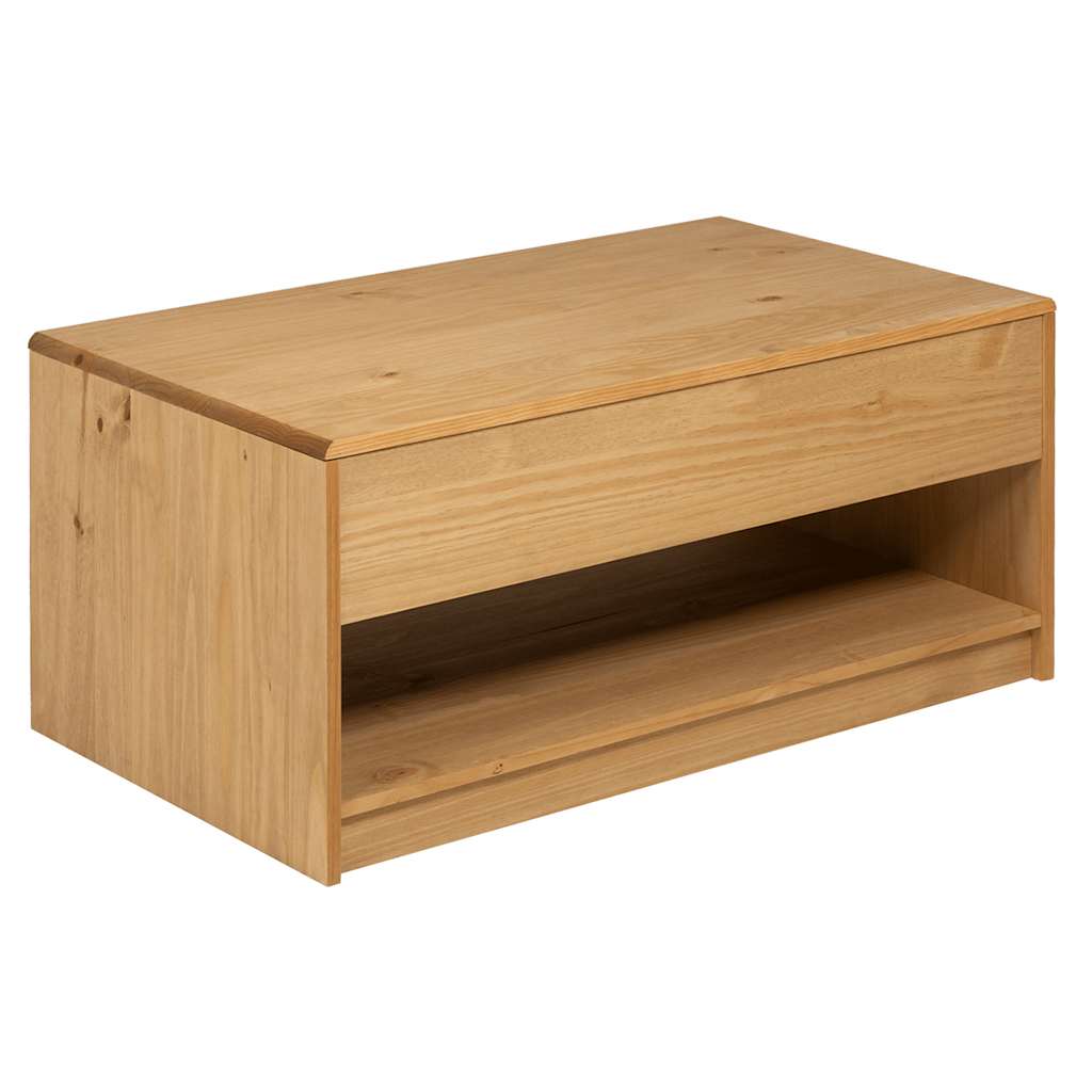 Coffee Table SAUDA Oak 99x55x45 cm Solid Wood Pine